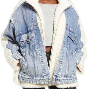 Blank NYC Sherling & Denim Jacket